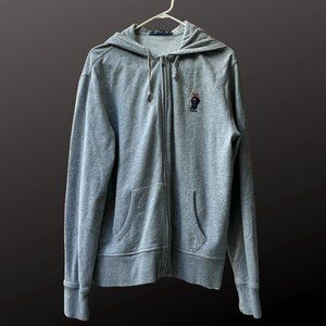 POLO BEAR FLEECE HOODIE ZIP-UP JACKET